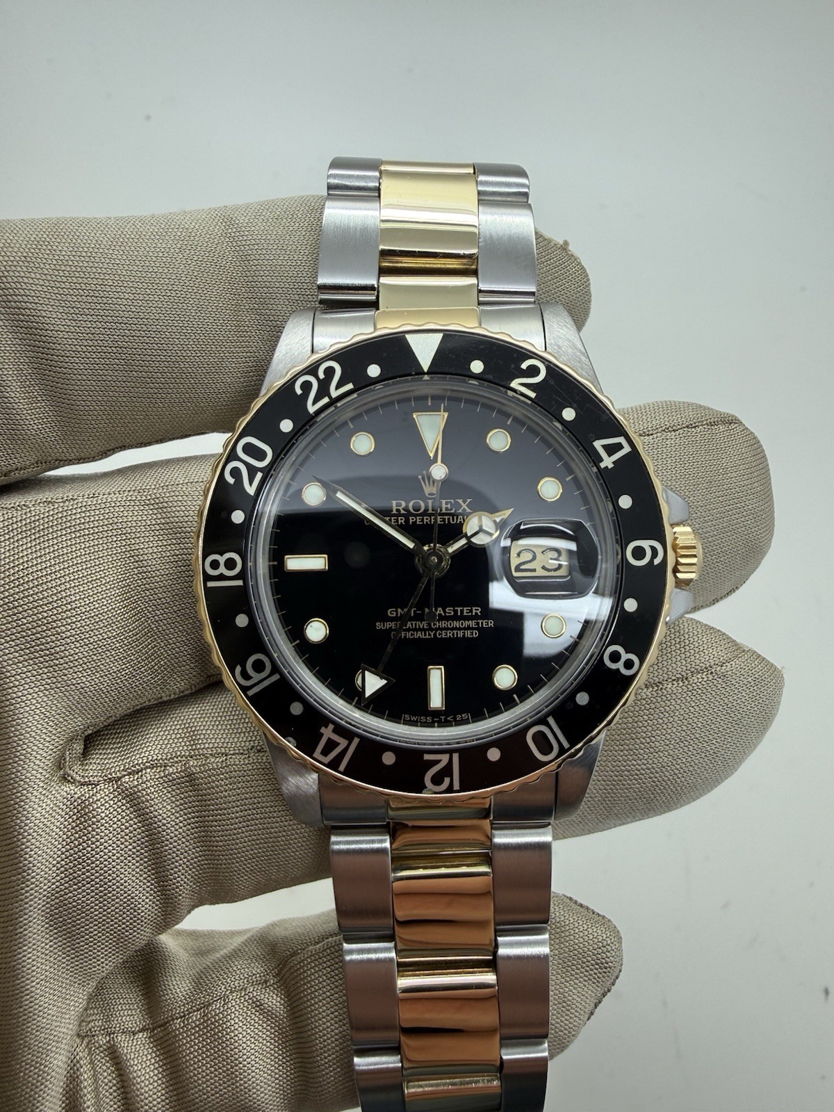 1986 Rolex GMT Master Steel Gold Oyster Black Dial Auto 40mm 16753 *2026 RSC*