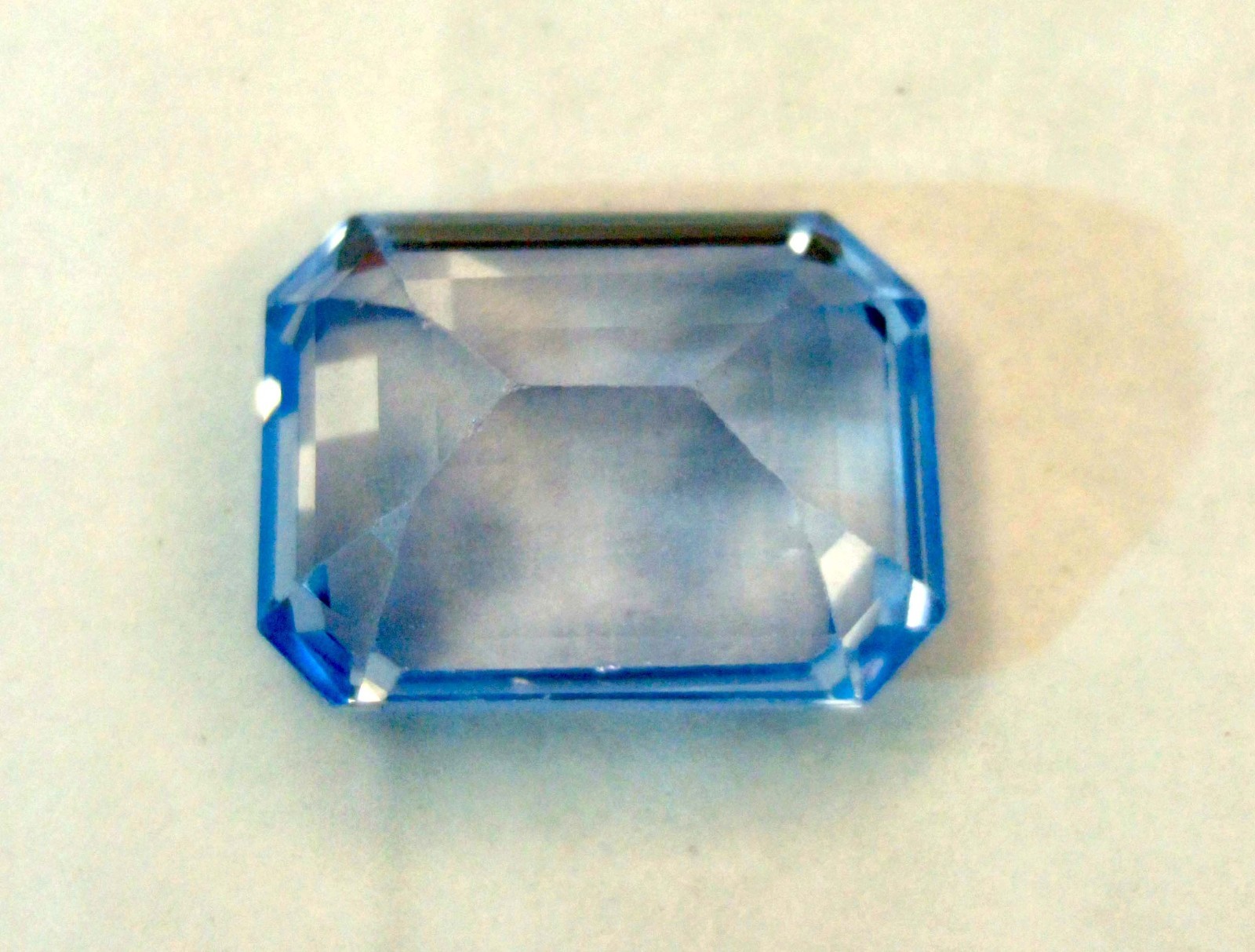 Blue Aquamarine Emerald Cut 15-17 Ct Natural Certified Loose Gemstone RK292