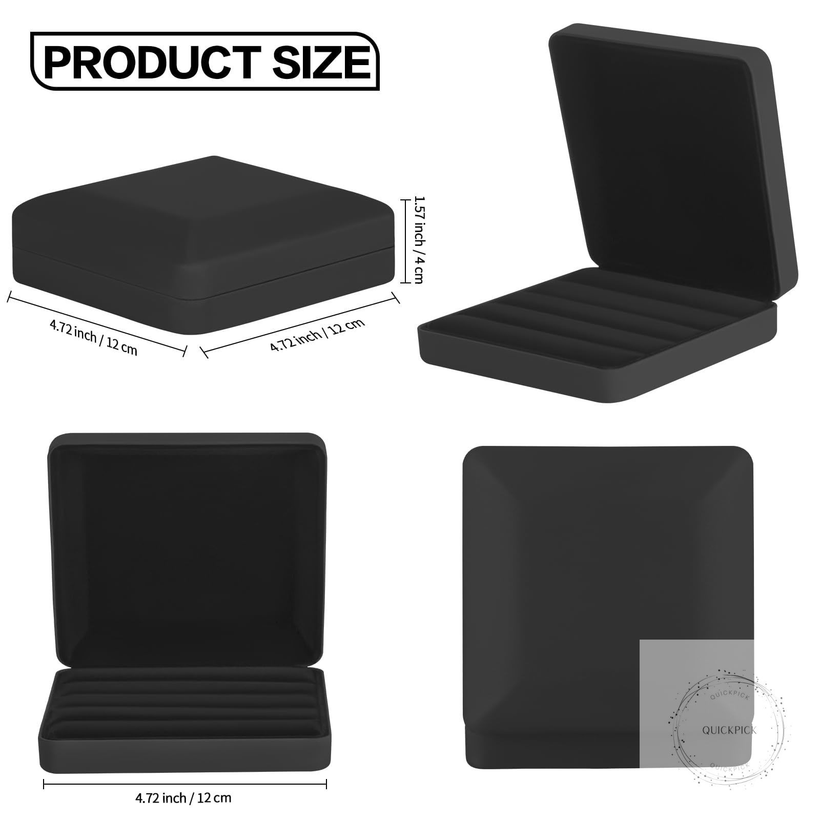 Ring Storage Organizer Box for Multiple Rings, Travel Portable Jewelry Ring Stud