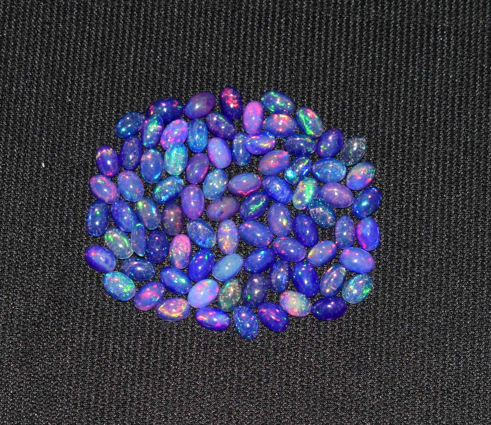 4x6MM 80Pcs Natural Ethiopian Purple Opal Fire Opal Loose Gemstone cabochon M14