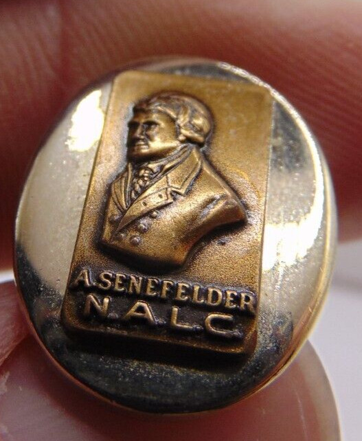 VINTAGE A SENEFELDER NALC NATIONAL ASSOCIATION OF LITHO CLUBS CUFFLINKS N.A.L.C