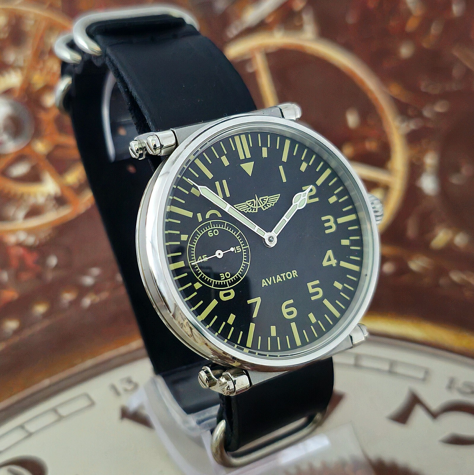 Vintage Watch USSR Marriage 3602 Aviator Men’s Style mechanism 18Jewels