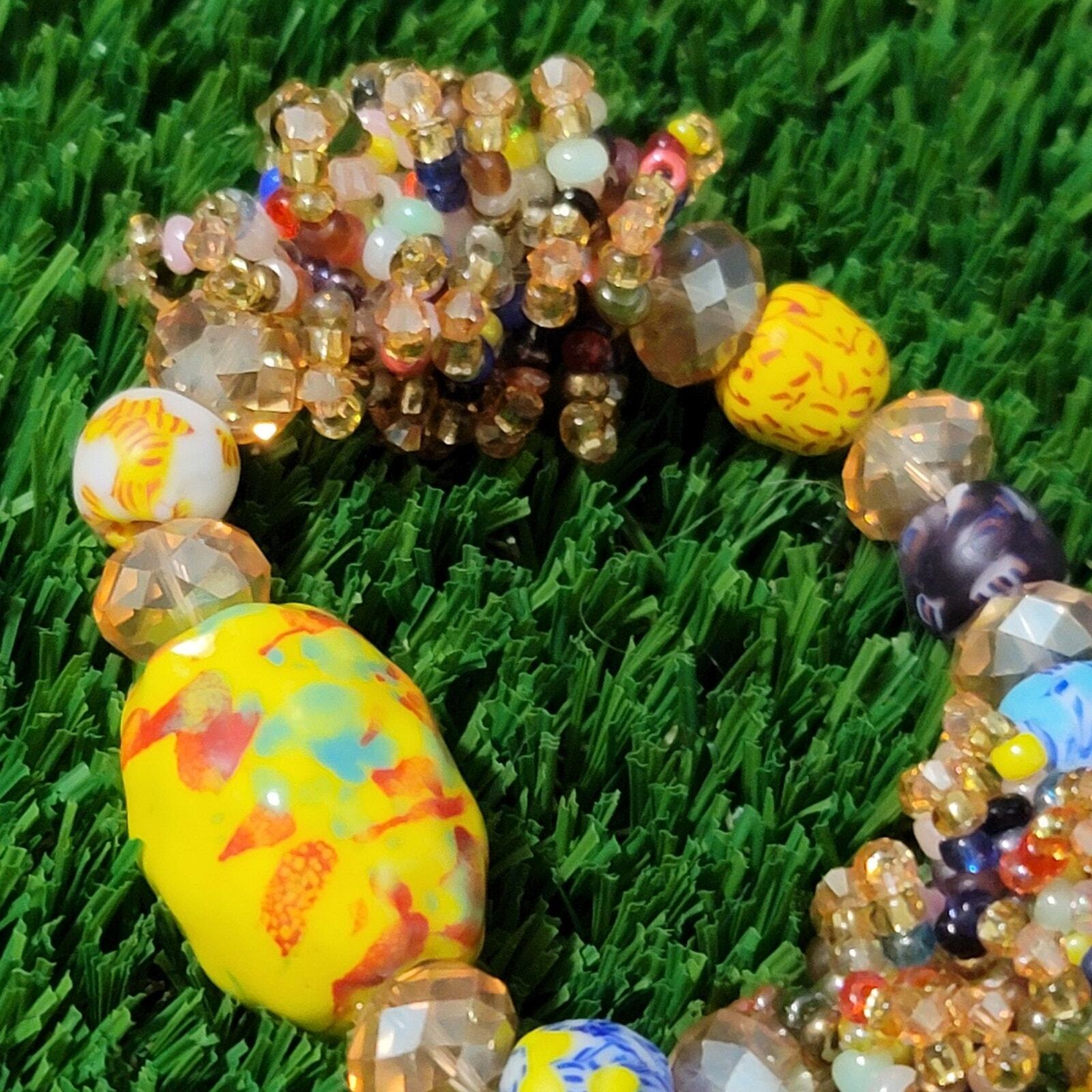 Custom Handmade Ghanaian West African Chunky Jewelry Set