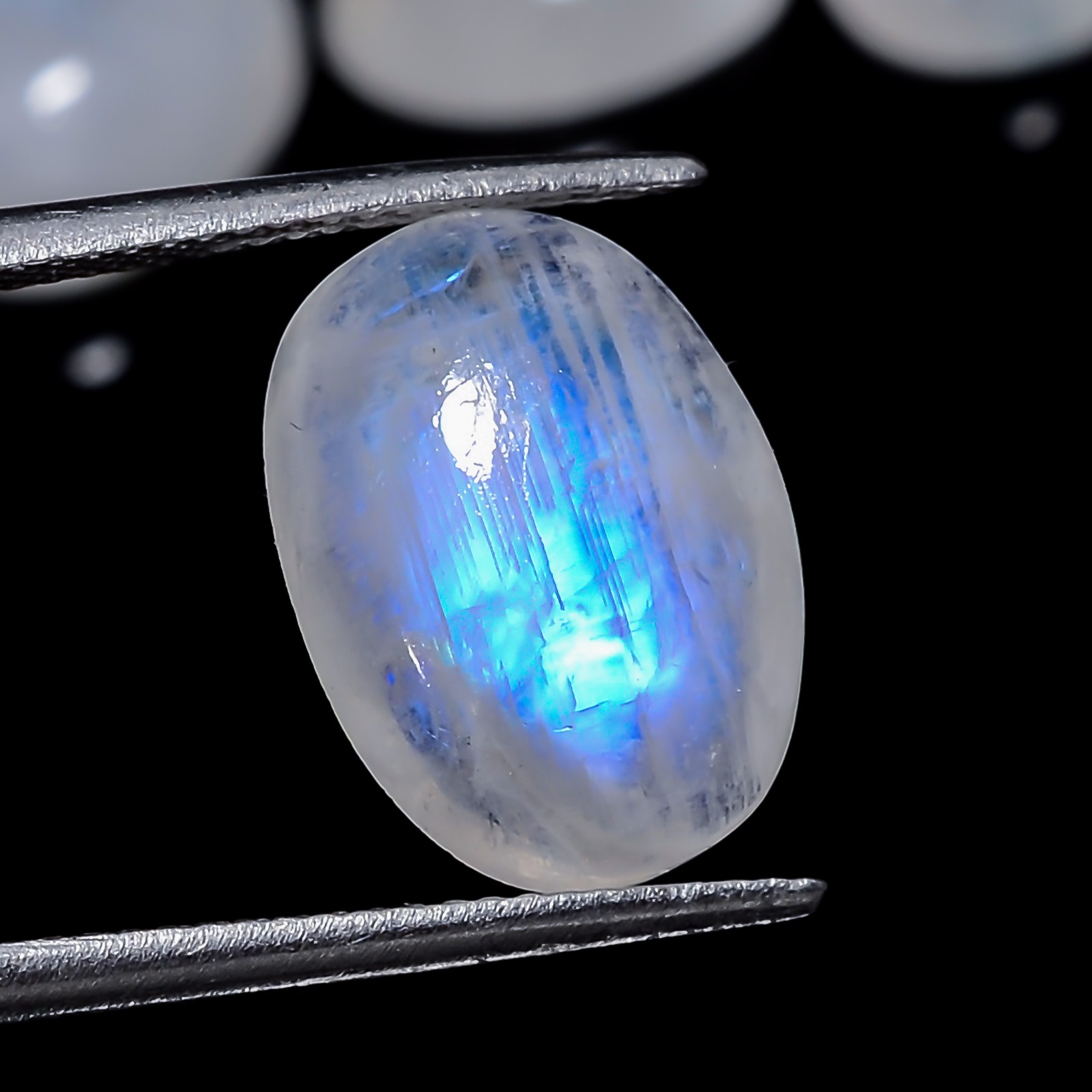 Natural Rainbow Moonstone Oval Cabochon Gemstone Lot 20 Ct 14X10X4 mm GCL-1