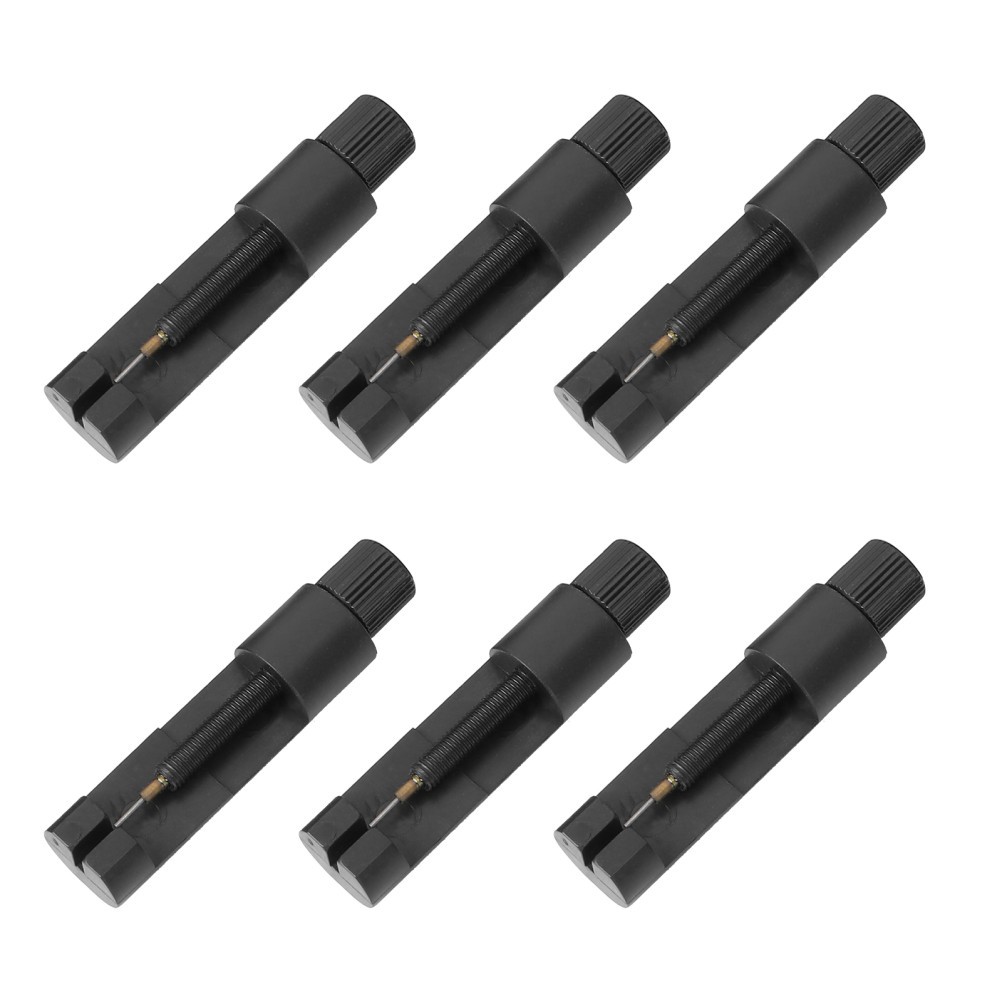 6Pcs Reusable Watch Strap Repair Tools Black Metal Link Remover for Watch Use
