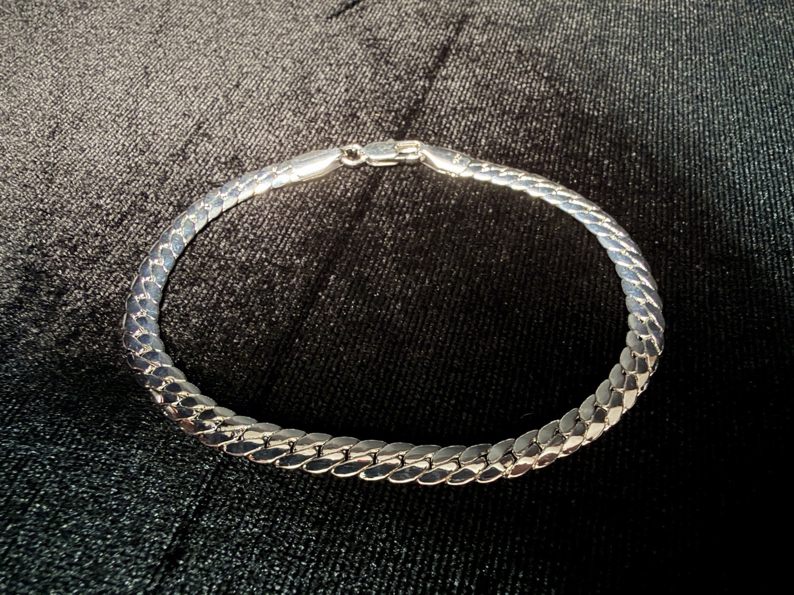Miami Cuban 925 Stamped Silver Filled 8in 4.8MM Bracelet. 8.6g Brand new.