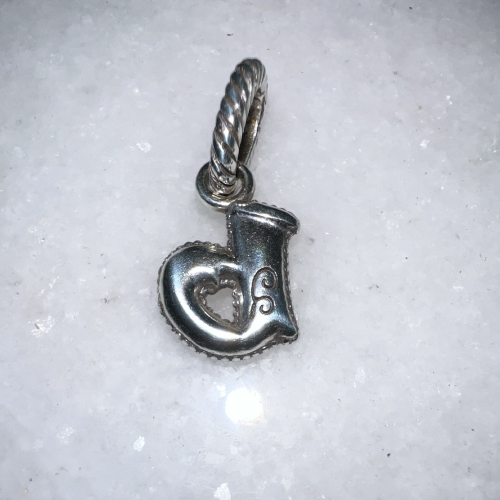 Brighton Silver Letter ‘B’ Dangle Charm Metal Letters Style J9062B