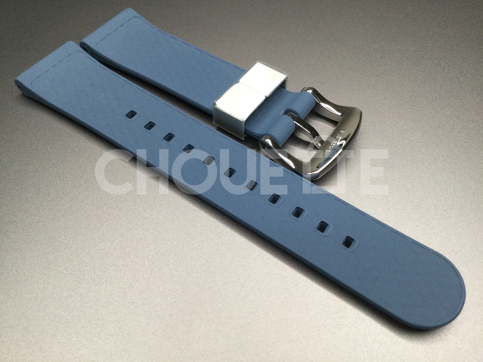 OEM Seiko King Turtle SRPF77 Dark Manta 22mm Blue Silicone Rubber Watch Strap