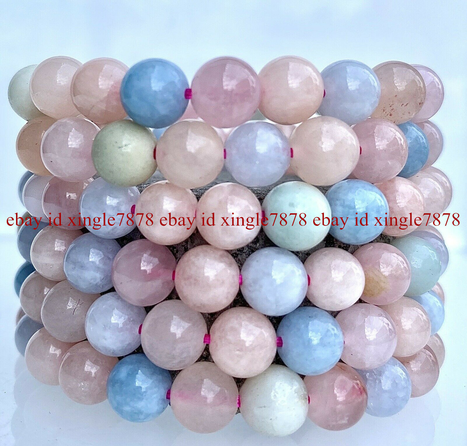 Wholesale Lots 6 Pcs 7.5″ Natural Crystal Healing Gemstone Stretch Bracelet