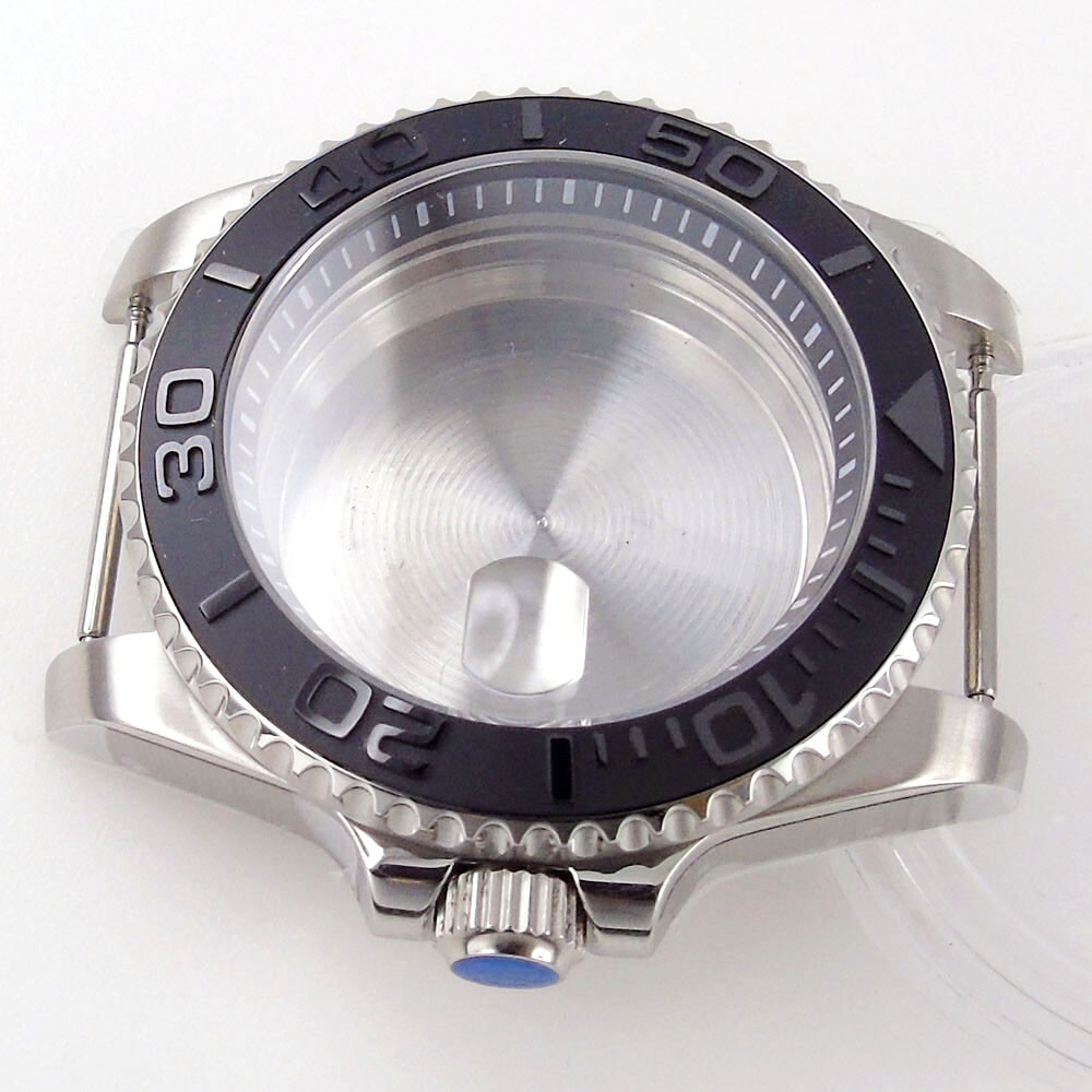 20atm 40mm Ceramic Bezel Sapphire Chapter Ring Watch Case Fit For NH35 NH36 2824