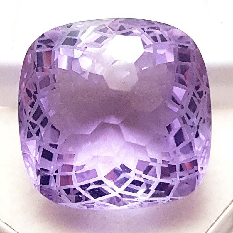 Cushion Cut Kunzite 95.75 CT Natural Purple-Pink Color Loose Gemstone Faceted