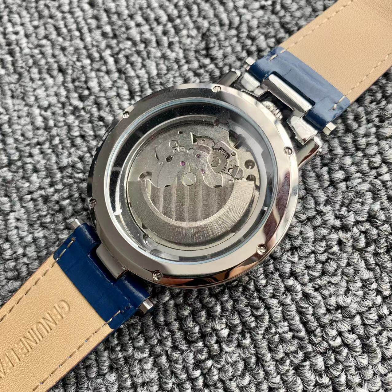 Automatic Skeleton Men Watch Moon‑Phase Large Dial Tourbillon Style Wristwatch