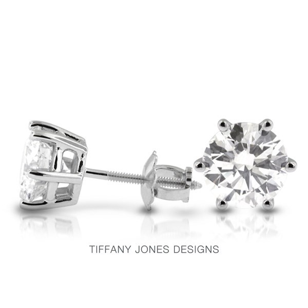3.0CT Lab-Created Diamonds E/VVS2 Very Good Cut Round Brilliant 14K White Gold F