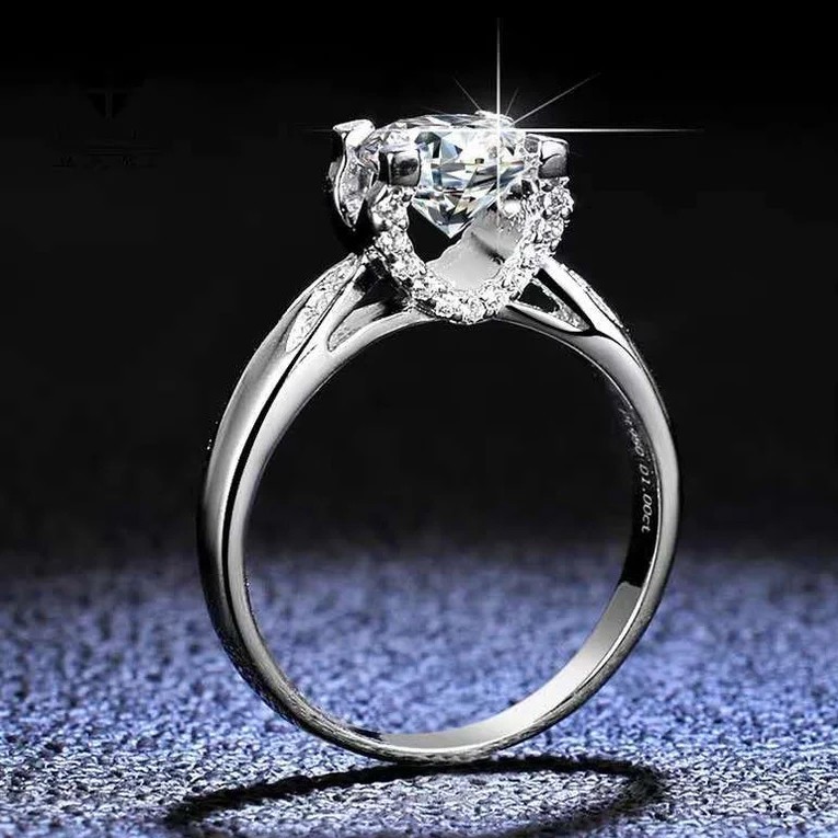 2.50 Ct Round Cut White Treated Diamond Solitaire Engagement Ring 925 Silver