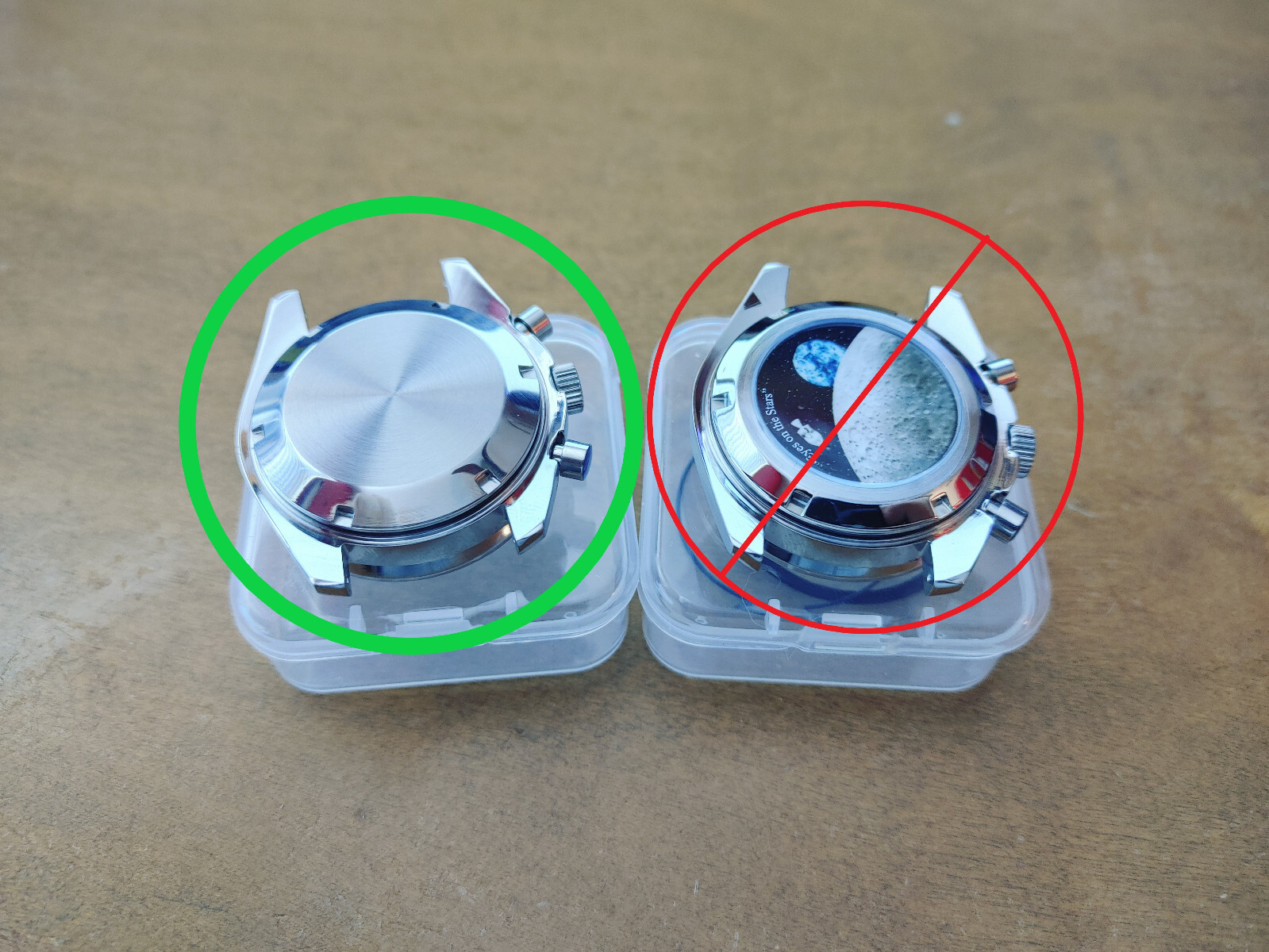 PE50 Moonswatch Movement Ring – *FOR PLAIN SILVER CASE BACK* – Read Description