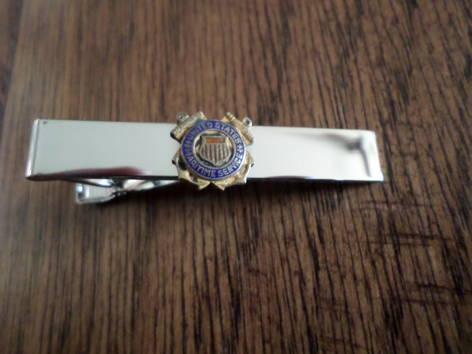 U.S MARITIME SERVICE (USMS) INSIGNIA TIE BAR OR TIE TAC CLIP ON TYPE CUSTOM MADE