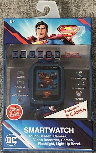 Superman Smart Watch Touch Screen + Camera + Video Recorder + Games + Flashligh