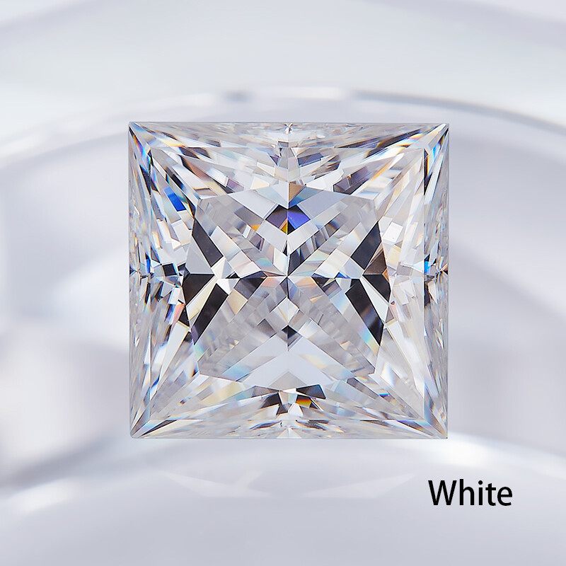 Excellent Loose Gemstone Princess Brilliant Cut Moissanite Stone VVS For Jewelry