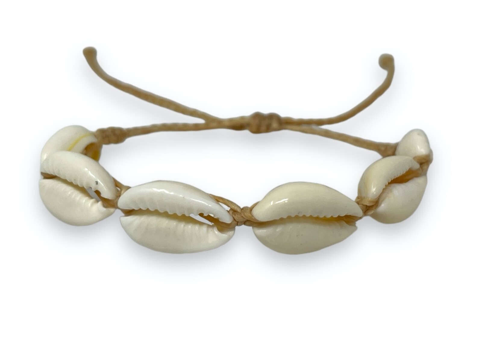 Adjustable Cowrie Shell Bracelet/Anklet – Versatile Handmade Seashell Jewelry