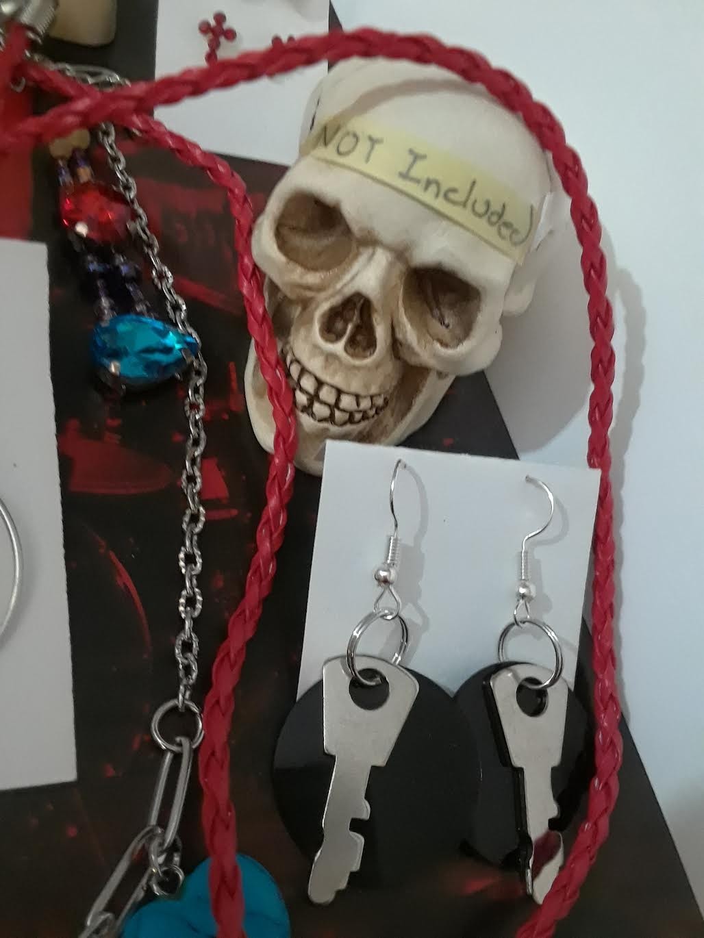Emo Mixed Jewelry Lot- Rockabilly, Punk, Skull, Spooky Cute,Heart, Gothic, Cross