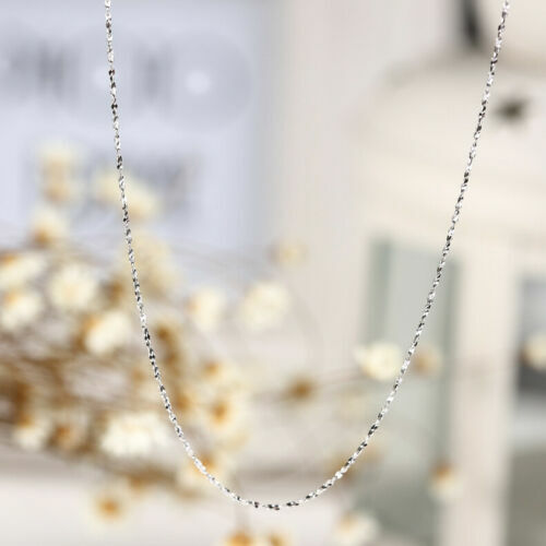 925 Sterling Silver Tarnish-Resist 18 inch 1 mm Thin Starry Chain Necklace C1070