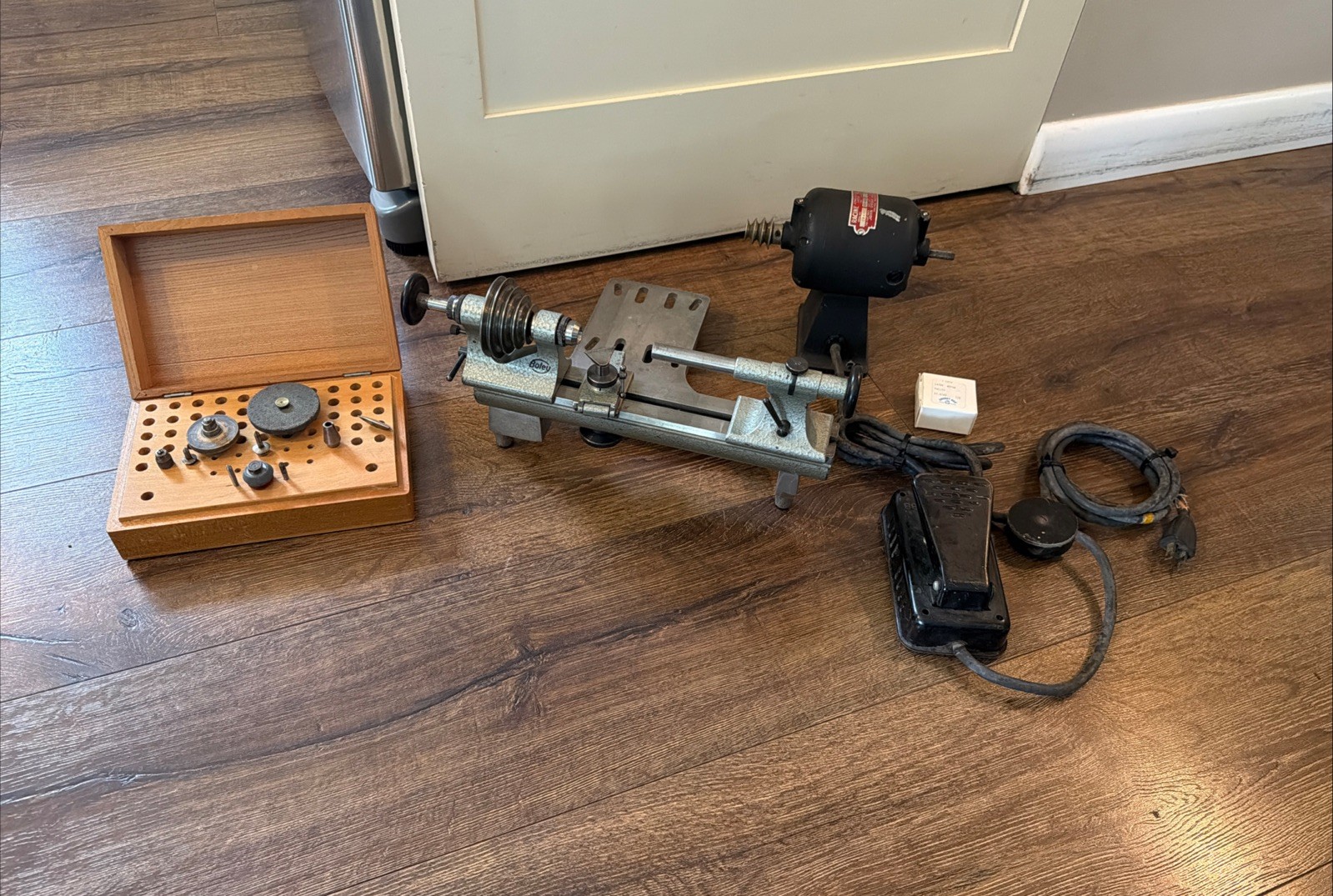 Boley 8mm Collet Jewelers Watchmakers Lathe Motor & Borel base