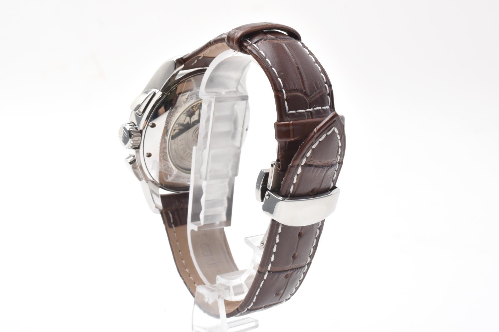 [TOP MINT Full Set] Hamilton Jazzmaster H326160 Silver Dial Chronograph Auto 43m