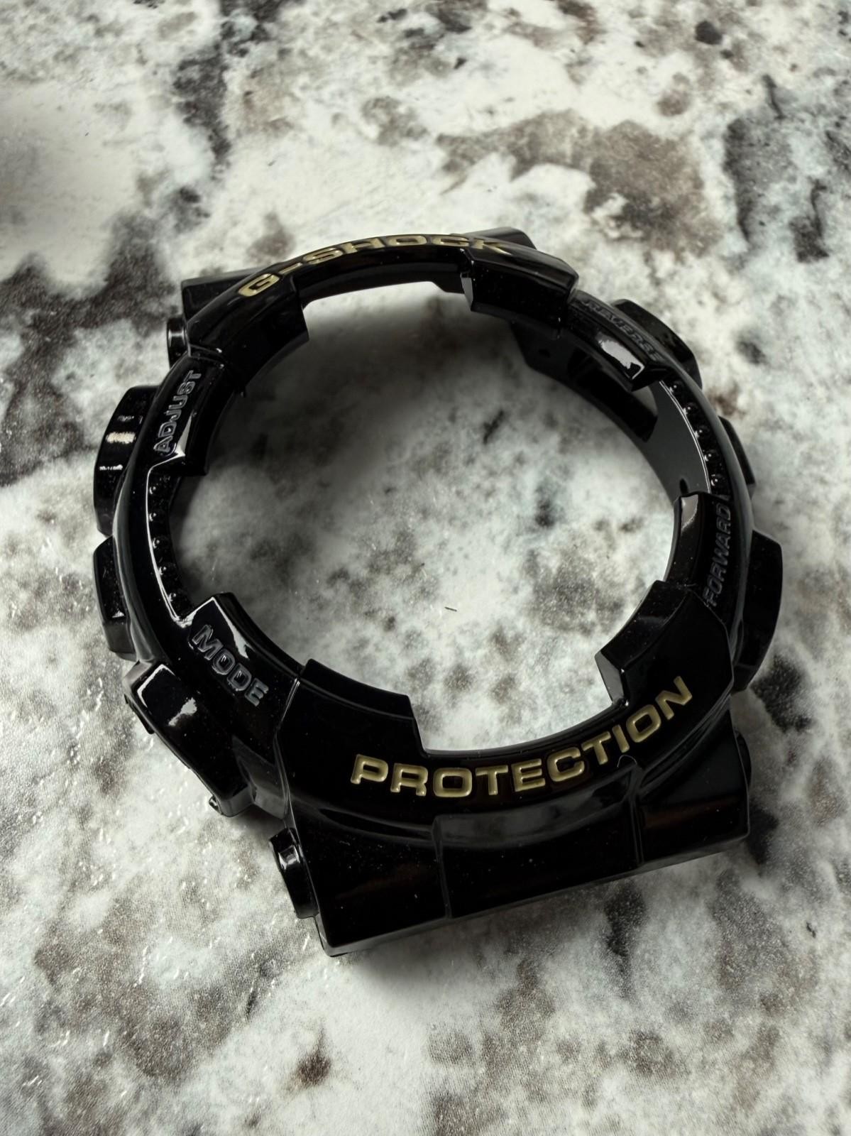 Black Gold Letters Casio Watch Bezel Face Cover G-Shock GA-100 GA-110 GD100