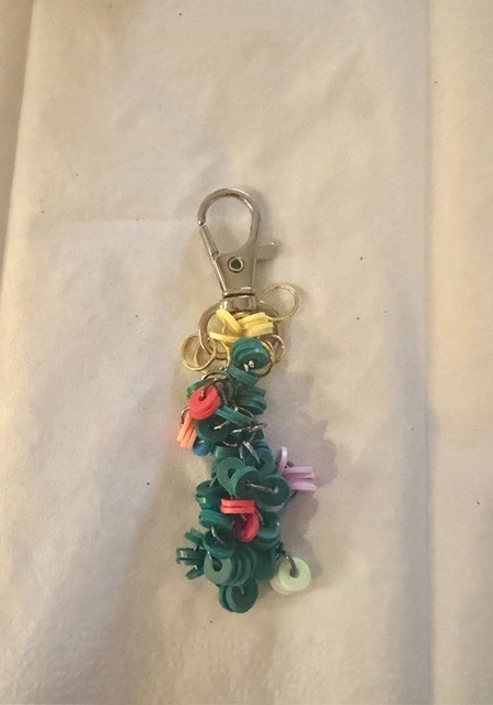 Colorful Sequin Tassel Bag Charm Zipper Pull Lobster Clasp Handmade 3″