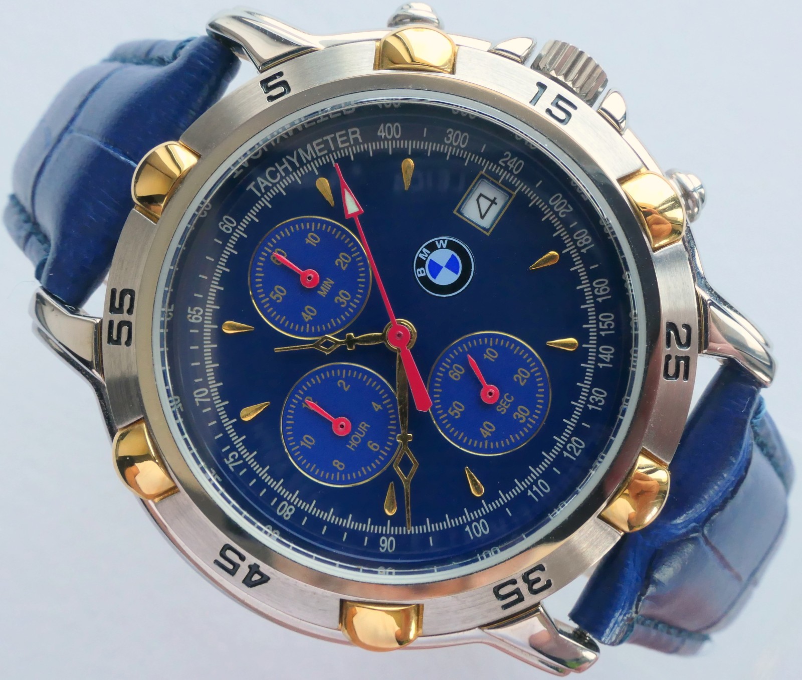 BMW Classic Retro Sport Car Accessory Design Made in Germany Watch Chronograph