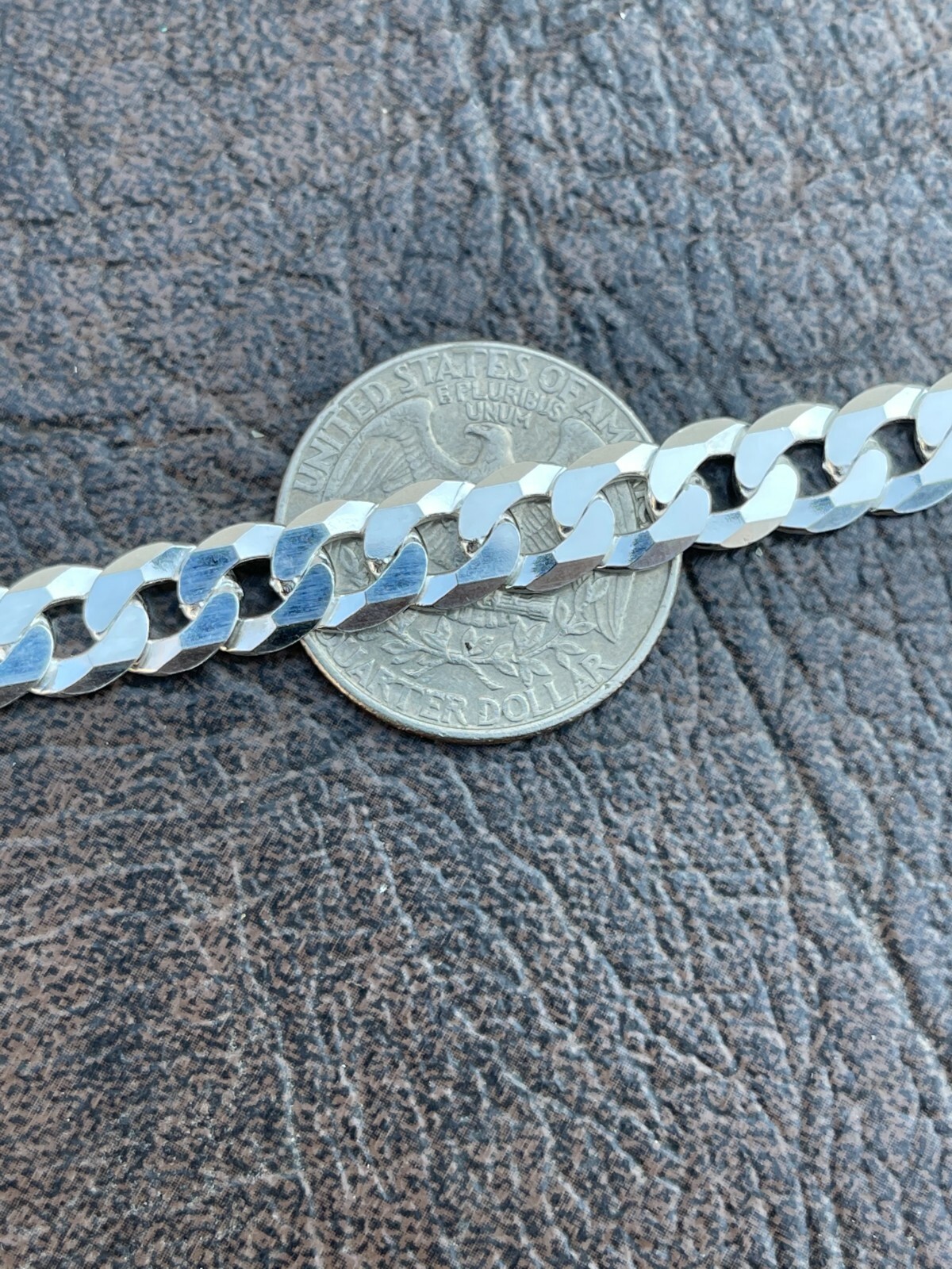 8mm Mens Miami Cuban Bracelet Real Solid 925 Sterling Silver 7″ 7.5″ 8″ 8.5″ 9″