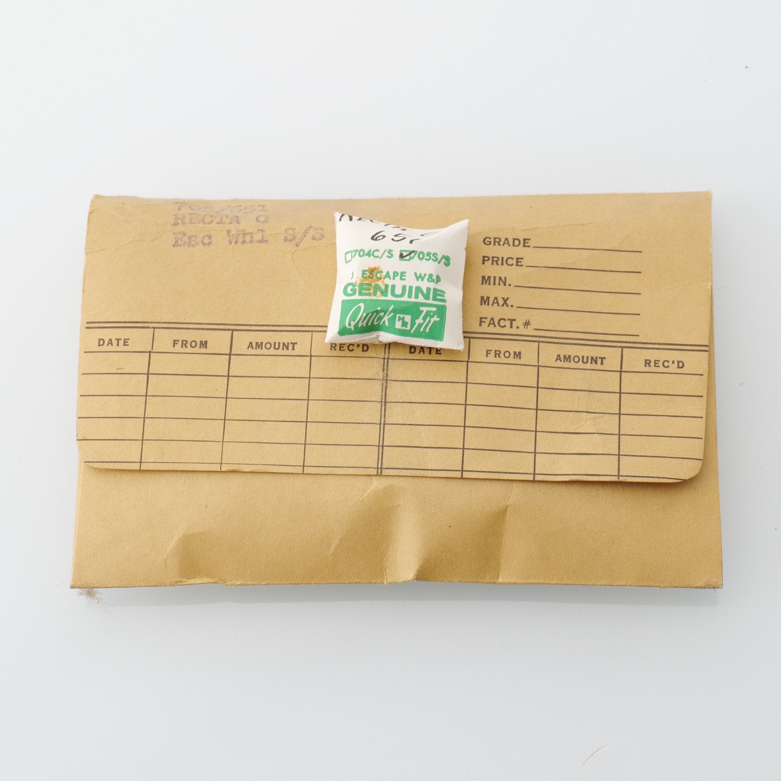 RECTA G – GI Escape Wheel Watch Part New Old Stock Bestfit 705/651