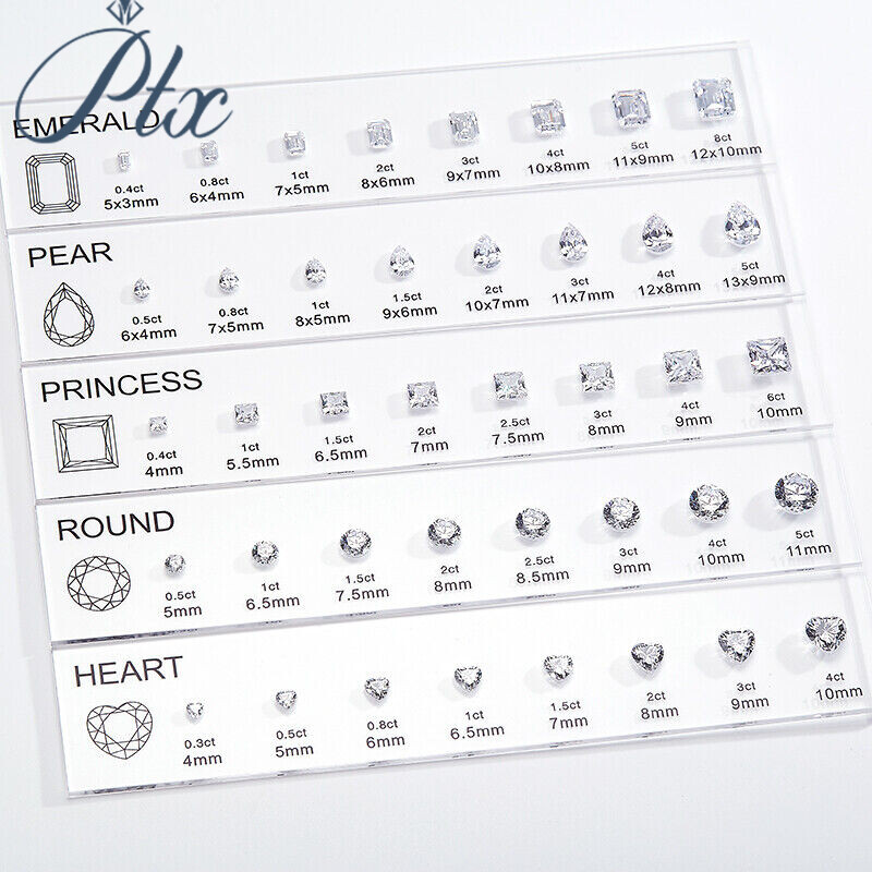 CZDiamond Chart Customize Comparison Chart Set Size Reference for Jewelry Making