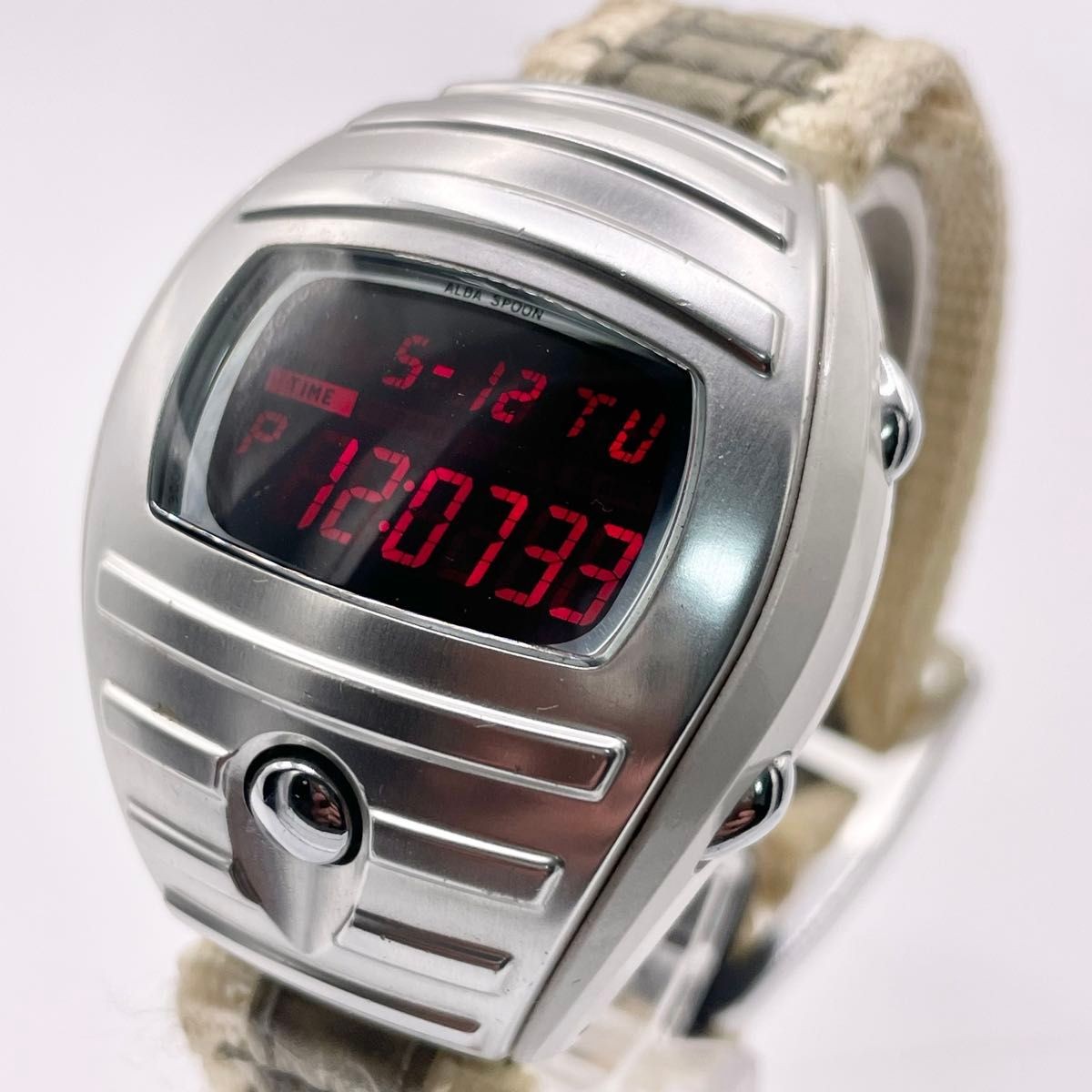 New battery replacement Working SEIKO ALBA spoon LED Watch y2k Seiko Alba Spoon
