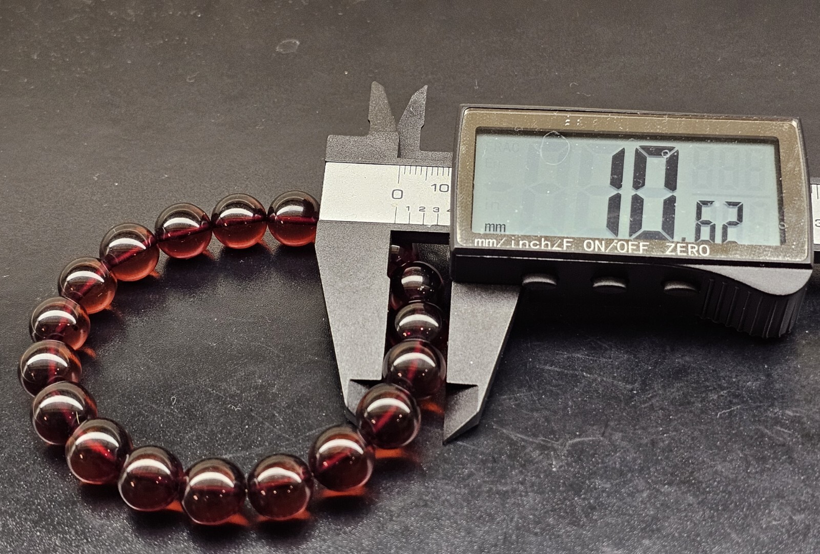 Top Quality Burmese Blood Amber Beads Bracelet 10.6mm