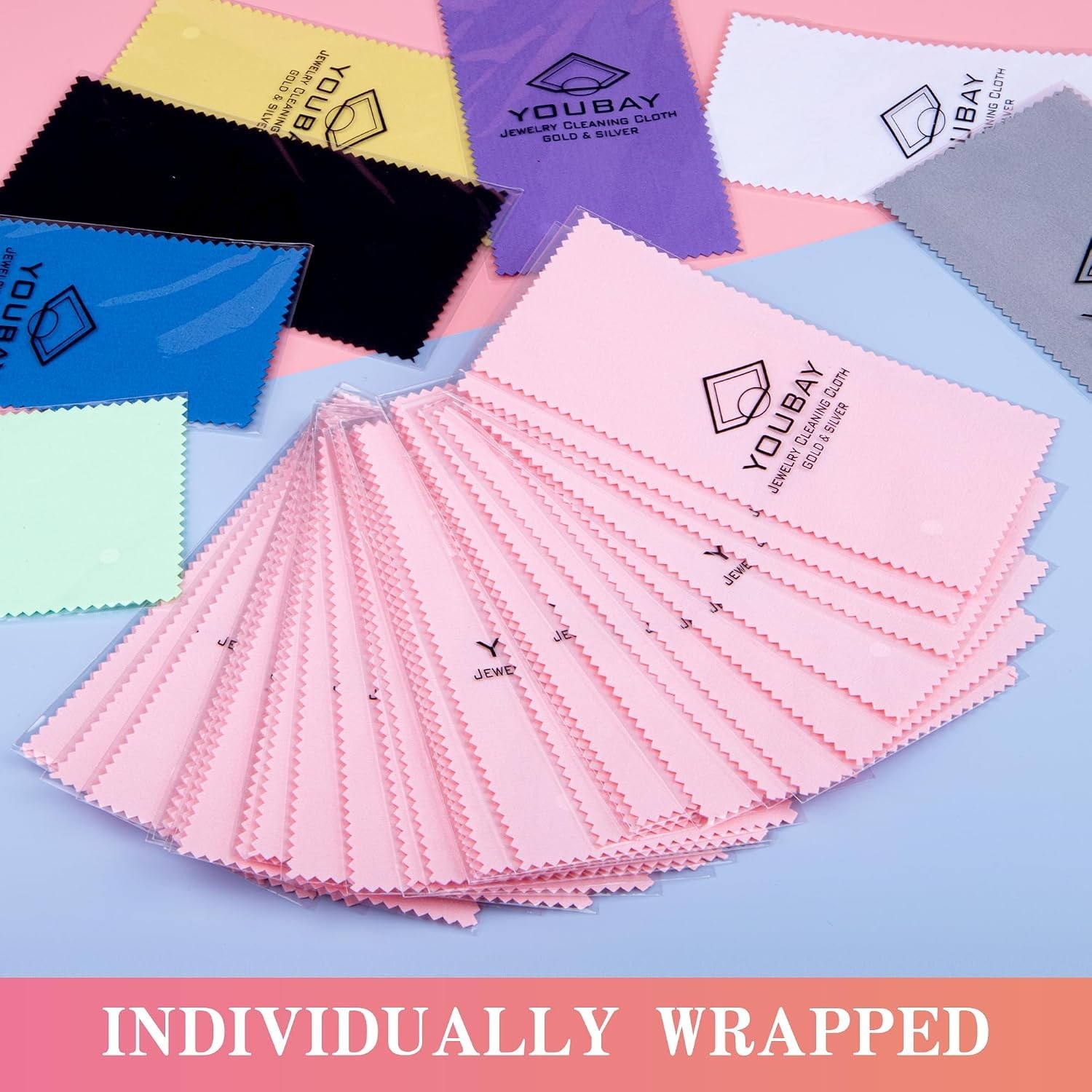 8x16cm Jewelry Cleaning Cloth – 30 Pcs Individually Wrapped for Jewelry Polis…