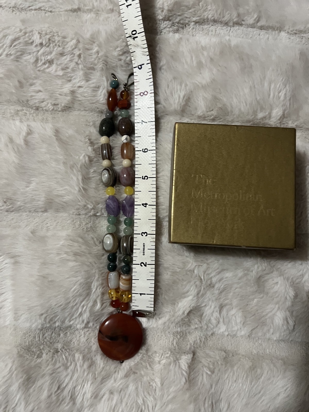 Vintage Metropolitan Museum Multiple Gemstone Necklace