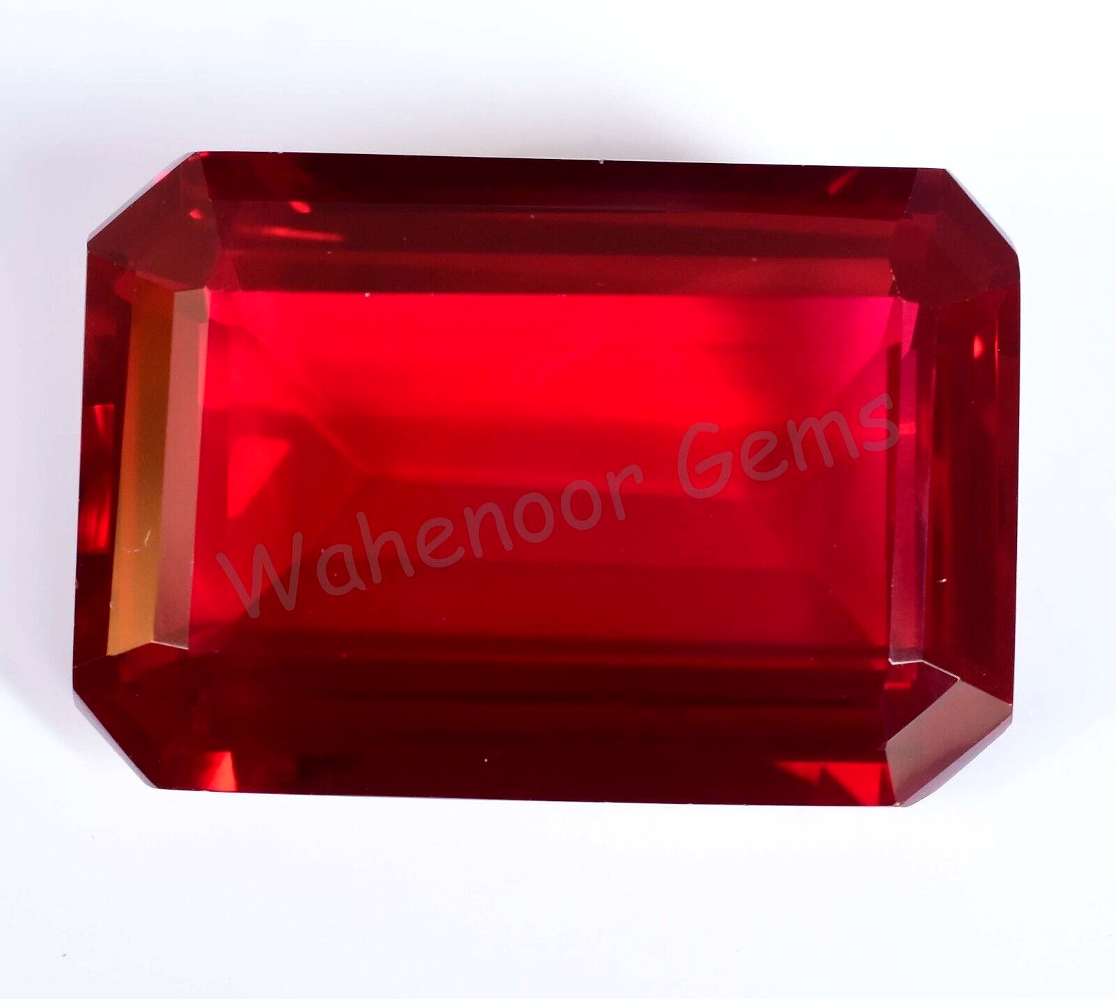 97.70 Ct Natural Blood Red Ruby Mozambique Emerald Certified Treated Gemstone