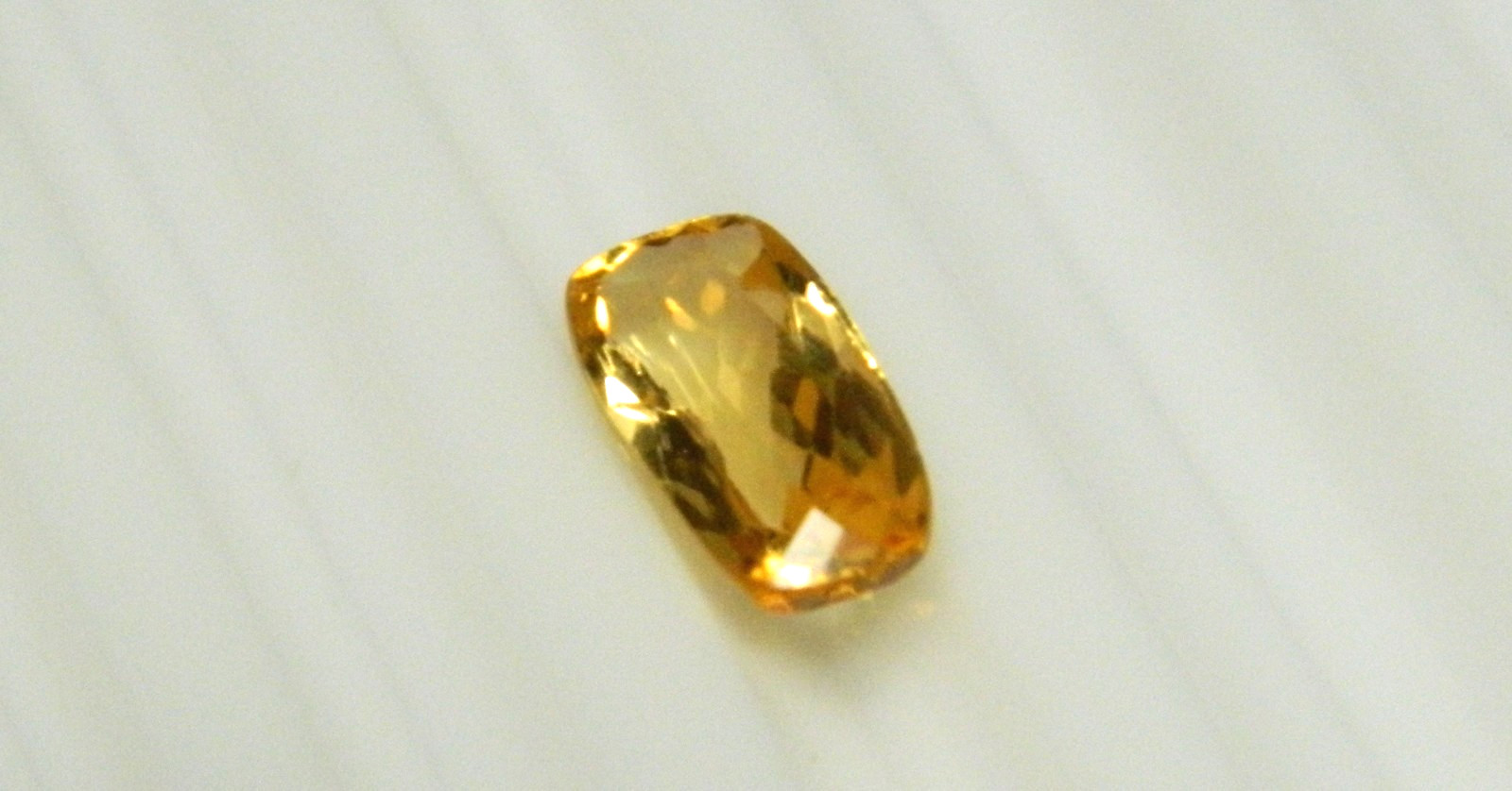 Imperial Topaz 1.12 Ct Clarity IF Cushion Cut Natural Golden Brazil I194