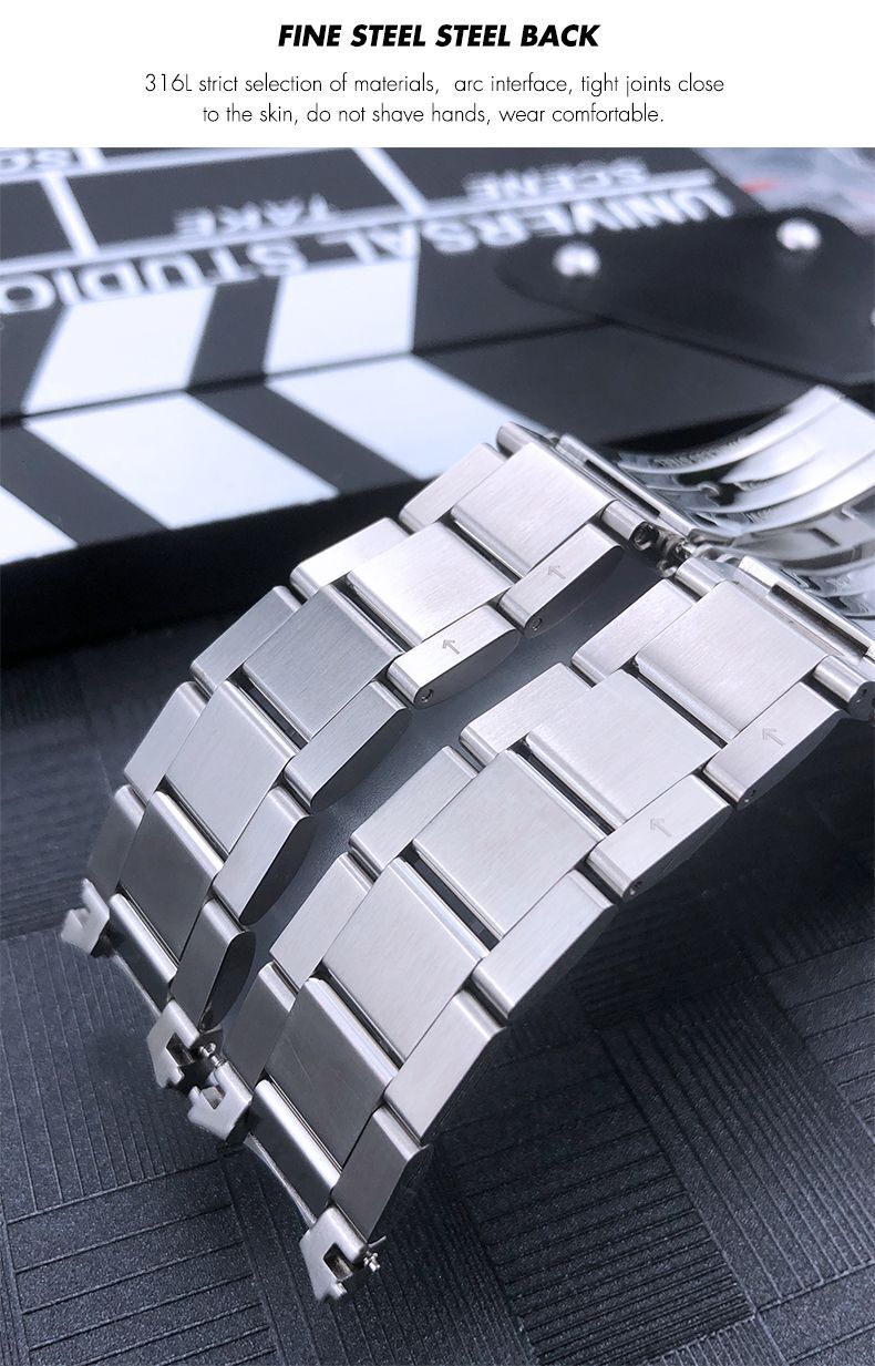 21 19 22mm Steel Bracelet Watch Band Oyster Strap Fits Longines HydroConquest