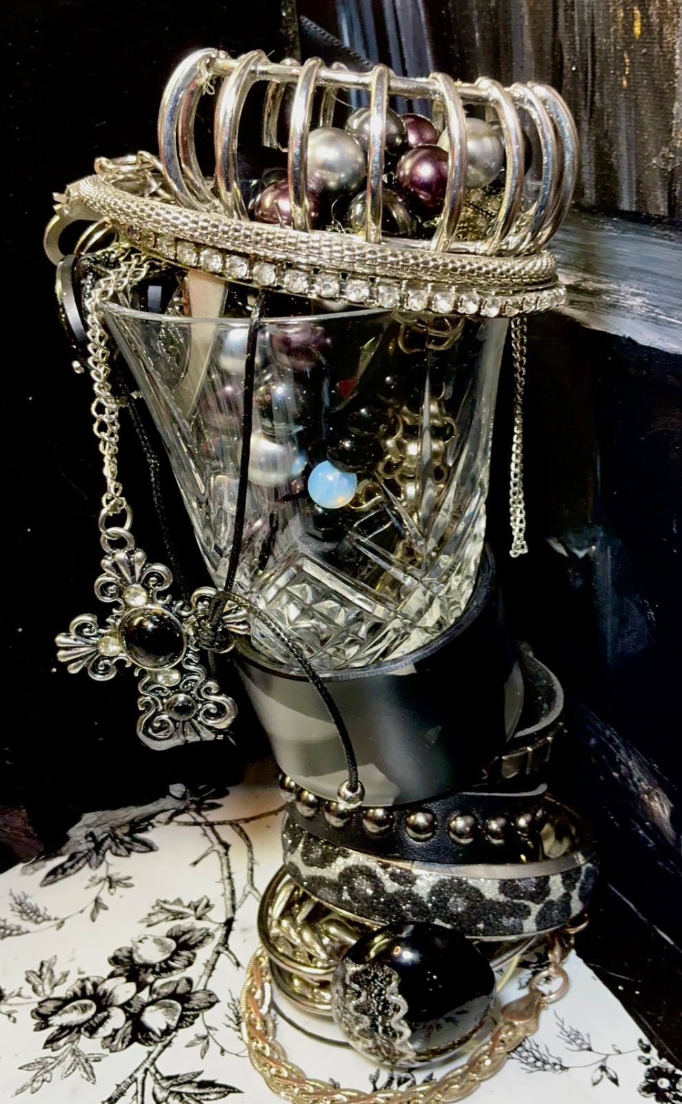 Curted Gothic Jewelry Jars, From Dark Romance- Biker Goth-You Pick