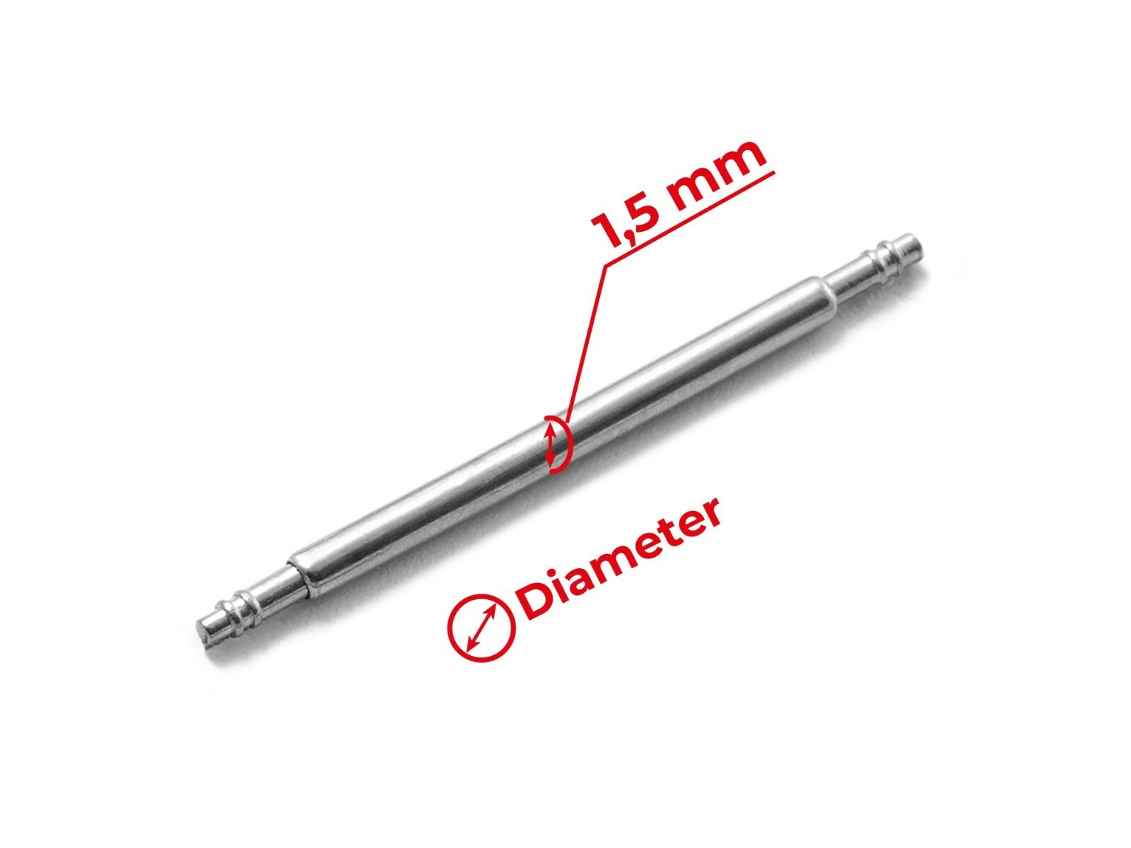 Silver 18mm Tongue Classic Buckle For OMEGA Leather Watch Strap Band Clasp Pins