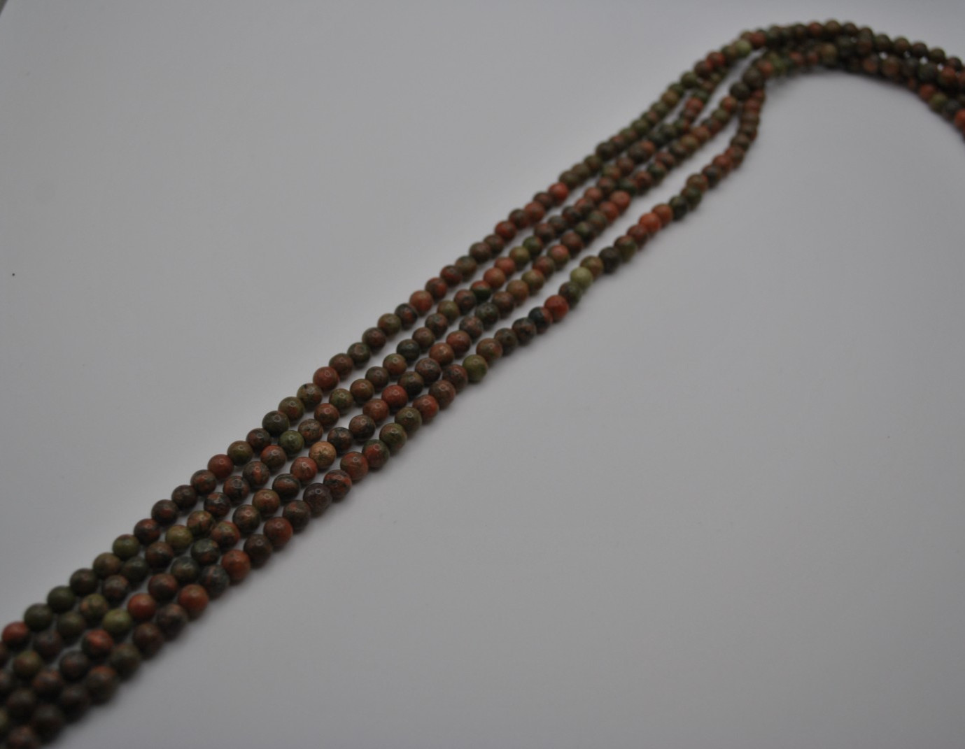 Agate Colorful Gemstone Strand with Smooth Stones (No Clasp)