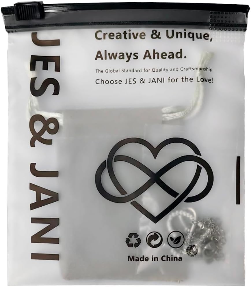 Infinity Heart Necklace for 16″ Chain with 2″ Extender, Silver