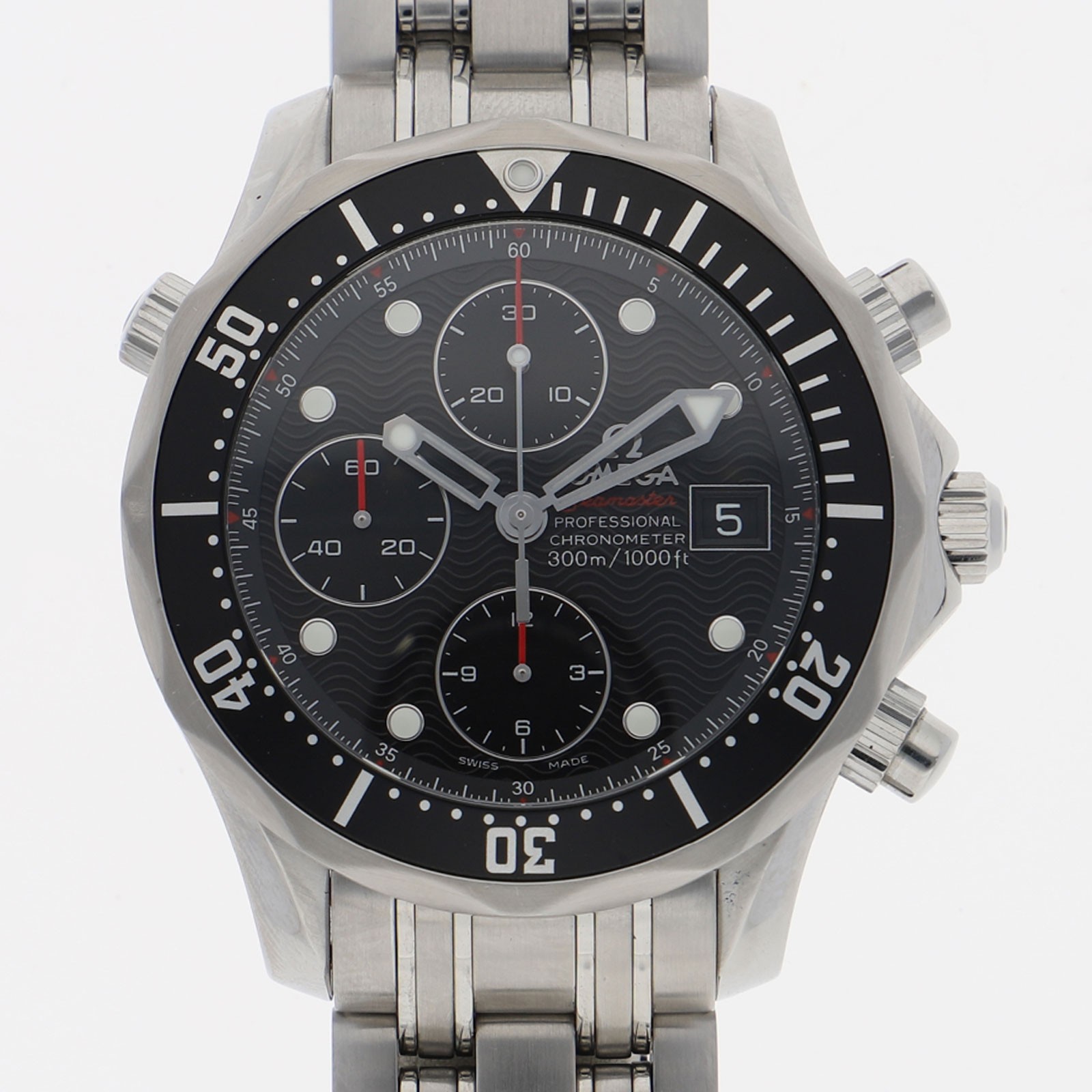 OMEGA 213.30.42.40.01.001 Seamaster Diver Chrono black Dial Automatic Stainless