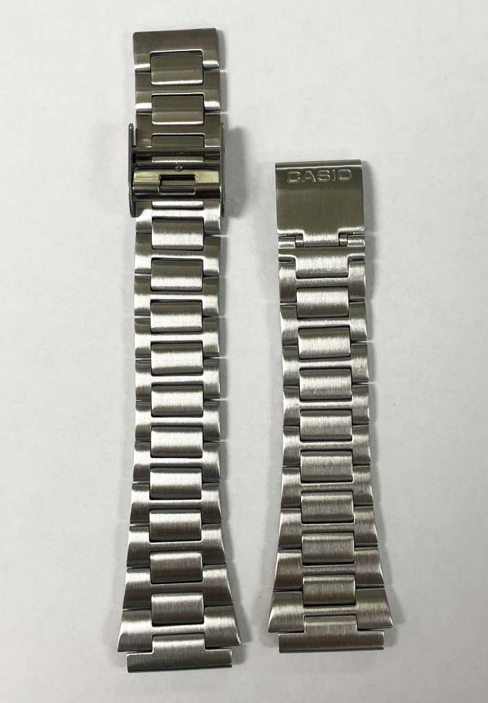 Casio OEM A158 A164 A168 Original Bracelet Stainless Steel Replacement Band NEW