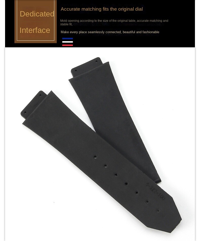 For HUBLOT Big Bang Premium Rubber Silicone Watch Strap 24*17 26*19 with Tools