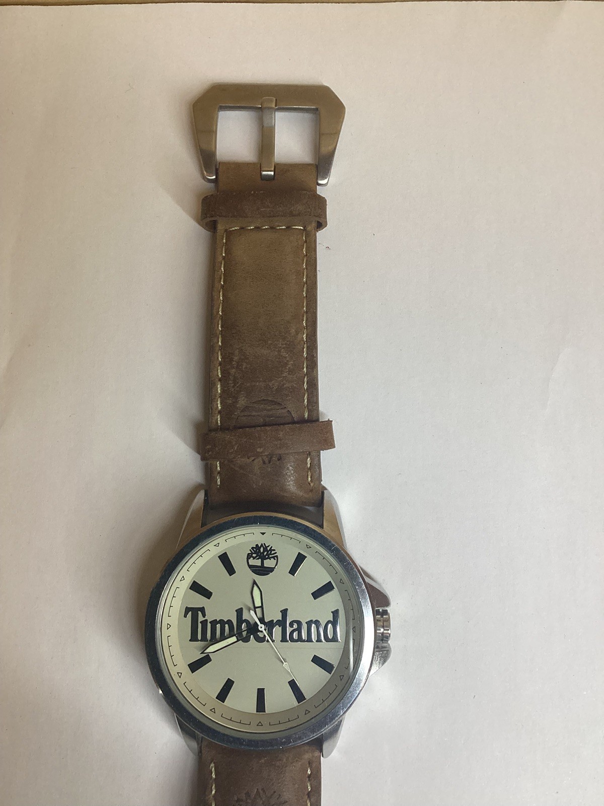 Timberland TB02AV Men’s Watch with Brown Leather Strap requires new battery