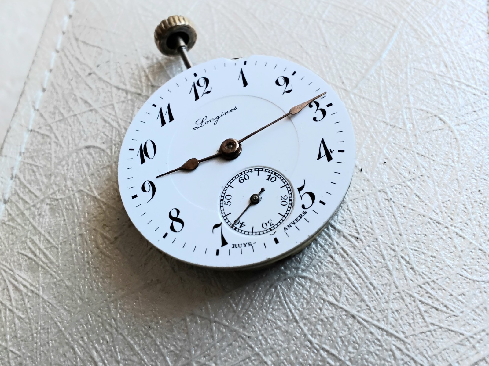 Swiss antique Longines watch movement for parts, cal. 11.87