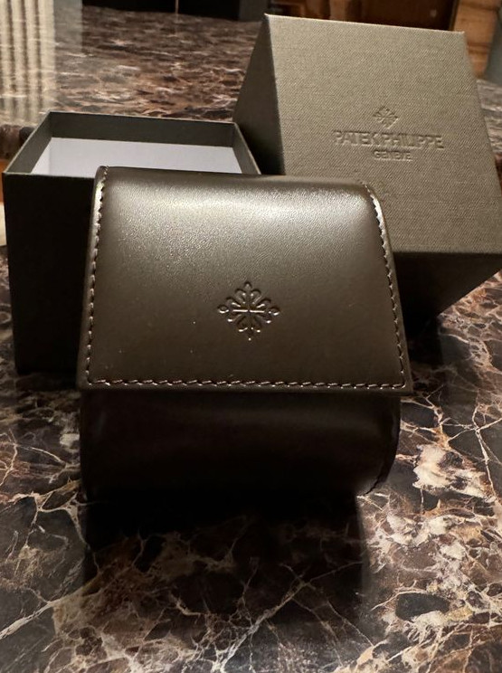 Patek Philippe Watch Travel Leather Pouch Case Holder Box Genuine Authentic